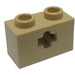 LEGO Beige Backstein 1 x 2 mit Achse Loch („+“ Öffnung und unterer Bolzenhalter) (32064)