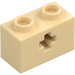 LEGO Beige Stein 1 x 2 mit Achsloch (&#039;+&#039; Öffnung und Unterrohr) (31493 / 32064)