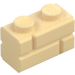 LEGO Beige Klods 1 x 2 med Embossed Bricks (98283)