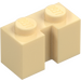 LEGO Beige Klods 1 x 2 med rille (4216)