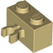 LEGO Tan Brick 1 x 2 with Vertical Clip (Gap in Clip) (30237)