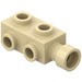 LEGO Beige Klods 1 x 2 x 0.7 med knops på Sider (4595)