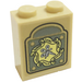 LEGO Tan Brick 1 x 2 x 2 with Weasley Family Clock Face Sticker with Inside Stud Holder (3245)