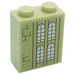 LEGO bronzer Brique 1 x 2 x 2 avec Windows et Bricks (La gauche) Autocollant avec porte-goujon intérieur (3245)