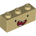 LEGO Tan Brick 1 x 3 with Face (3622 / 32733)