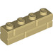 LEGO Beige Backstein 1 x 4 mit Embossed Bricks (15533)