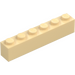 LEGO Tan Brick 1 x 6 (3009)