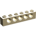 LEGO Beige Backstein 1 x 6 mit Löcher (3894)