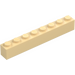 LEGO Tan Brick 1 x 8 (3008)