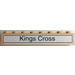 LEGO Zandbruin Steen 1 x 8 met &quot;Kings Kruis&quot; Sticker (3008)