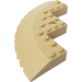 LEGO Tan Brick 10 x 10 Round Corner with Tapered Edge (58846)