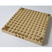LEGO Tan Brick 12 x 12 with 3 Pin Holes per Side and 1 Peg per Corner (47976)