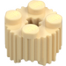 LEGO Beige Klods 2 x 2 Rund med Grille (92947)