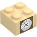 LEGO Tan Brick 2 x 2 with Clock of Big Ben (3003 / 29810)