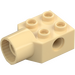 LEGO Tan Brick 2 x 2 with Hole and Rotation Joint Socket (48169 / 48370)