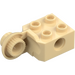 LEGO Beige Kloss 2 x 2 med Hull, Halv Rotasjonsledd Ball Vertikal (48171 / 48454)