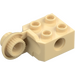 LEGO Beige Stein 2 x 2 mit Loch, Hälfte Drehgelenk Ball Vertikal (48171 / 48454)