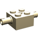 LEGO Beige Backstein 2 x 2 mit Pins und Axlehole (30000 / 65514)