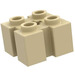 LEGO Tostado Ladrillo 2 x 2 con Slots y Axlehole (39683 / 90258)