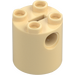 LEGO Tan Brick 2 x 2 x 2 Round with Bottom Axle Holder &#039;x&#039; Shape &#039;+&#039; Orientation (30361)