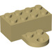 LEGO Tan Brick 2 x 4 Magnet with Plate (35839 / 90754)
