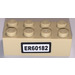 LEGO Beige Backstein 2 x 4 mit License Platte ER60182 Aufkleber (3001)