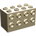 LEGO Beige Backstein 2 x 4 x 2 mit Bolzen auf Sides (2434)