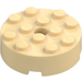 LEGO Tostado Ladrillo 4 x 4 Circular con Agujero (87081)