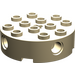 LEGO bronzer Brique 4 x 4 Rond avec des trous (6222)