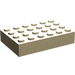 LEGO Zandbruin Steen 4 x 6 (2356 / 44042)