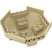 LEGO Beige Cockpit 10 x 10 x 4 Octagonal Basis (2618)