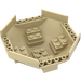 LEGO Zandbruin Cockpit 10 x 10 x 4 Octagonal Basis (2618)
