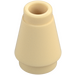 LEGO Beige Kegel 1 x 1 mit oberer Kante (28701 / 59900)