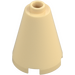 LEGO Beige Cono 2 x 2 x 2 (Perno aperto) (3942 / 14918)