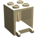 LEGO Zandbruin Container 2 x 2 x 2 met verzonken noppen (4345 / 30060)