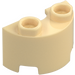 LEGO Beige Cylinder 1 x 2 Halvt (68013)