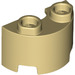 LEGO bronzer Cylindre 1 x 2 Demi (68013)