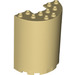 LEGO Tan Cylinder 3 x 6 x 6 Half (35347 / 87926)