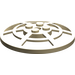 LEGO Zandbruin Dish 6 x 6 Webbed (Vierkante houder aan onderzijde) (4285 / 30234)
