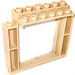 LEGO Tostado Puerta Marco 2 x 8 x 6 Revolving sin Parte inferior Notches (40253)