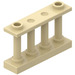 LEGO Brungul Staket Spindled 1 x 4 x 2 med 2 övre knoppar (30055)