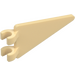 LEGO Zandbruin Vlag 2 x 4 Driehoekig  (5555)