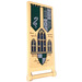 LEGO Tan Flag 7 x 3 with Bar Handle with Slytherin Flag &amp; Window Sticker (35252)