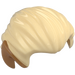 LEGO Tan Hair Swept Back with Medium Dark Flesh Ears (107336)