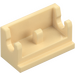 LEGO Beige Cerniera 1 x 2 Base (3937)