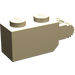 LEGO Beige Scharnier Backstein 1 x 2 Verriegeln mit 2 Finger (Vertikale Ende) (30365 / 54671)