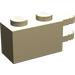 LEGO Tan Hinge Brick 1 x 2 Locking with Dual Finger on End Horizontal