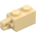 LEGO Zandbruin Scharnier Steen 1 x 2 Vergrendelings met Single Finger (Verticaal) aan Einde (30364 / 51478)