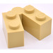 LEGO Tan Hinge Brick 1 x 4 Assembly