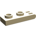 LEGO Zandbruin Scharnier Plaat 1 x 2 met 3 Vingers en holle noppen (4275)